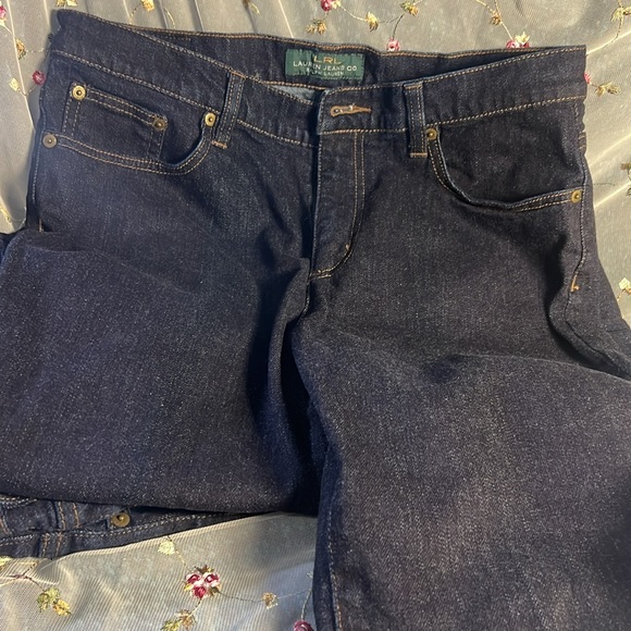 LRL Lauren Ralph Lauren Classic Straight Leg Jeans 2 Pair - Picture 7 of 7